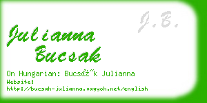 julianna bucsak business card